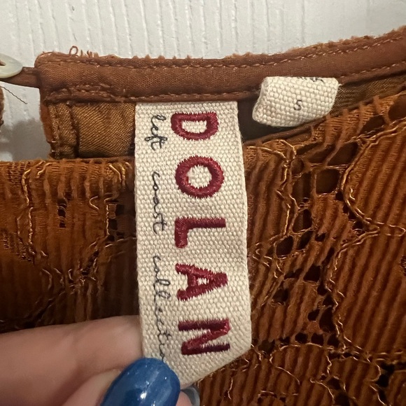 Anthropologie Dolan Norah Floral Corduroy Blouse - Small - Picture 5 of 6